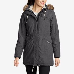 Eddie Bauer Willamette Parka. Size Med. Thermafill insulation. Adjustable waist.
